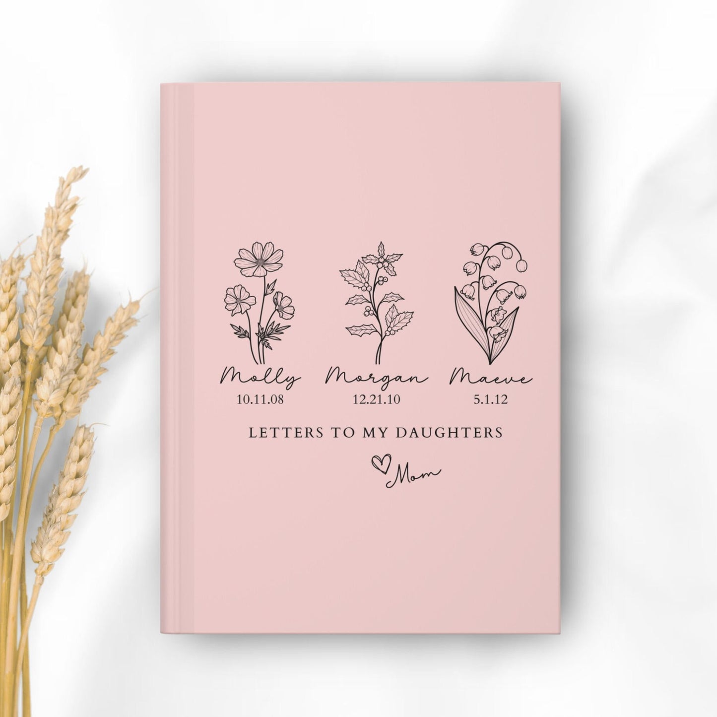 Letters to My Daughters - A Personalized Journal for Girl Moms