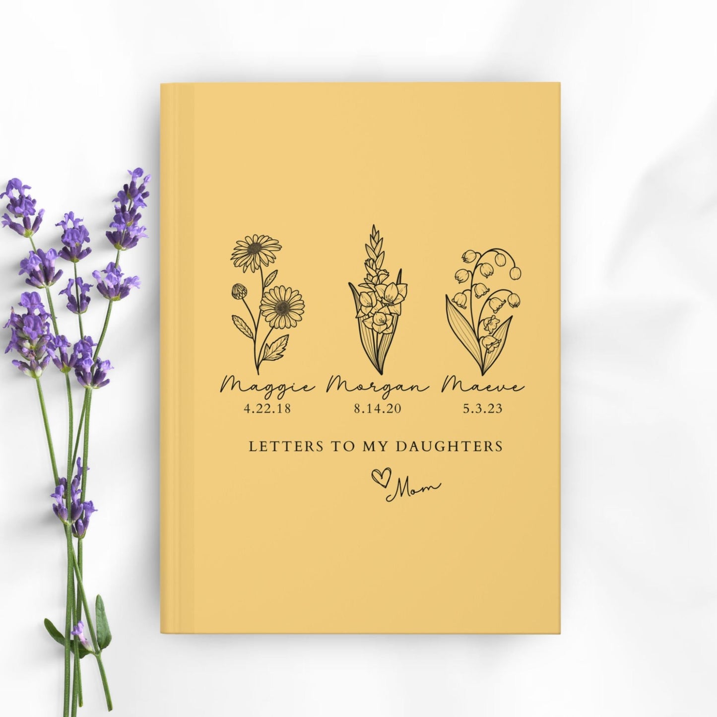 Letters to My Daughters - A Personalized Journal for Girl Moms