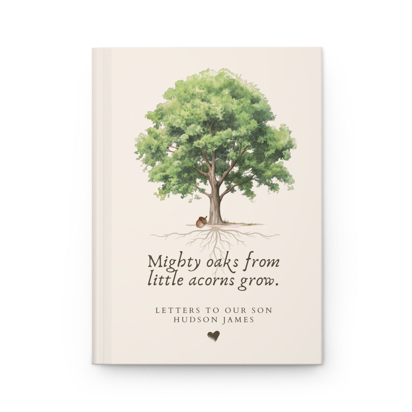 Mighty Oaks - A Personalized Journal for Baby Boys